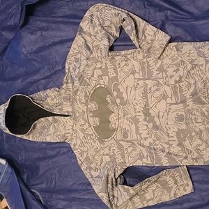 Batman Hoodie Jacket Multi-Grey Boy's Size 9/10
